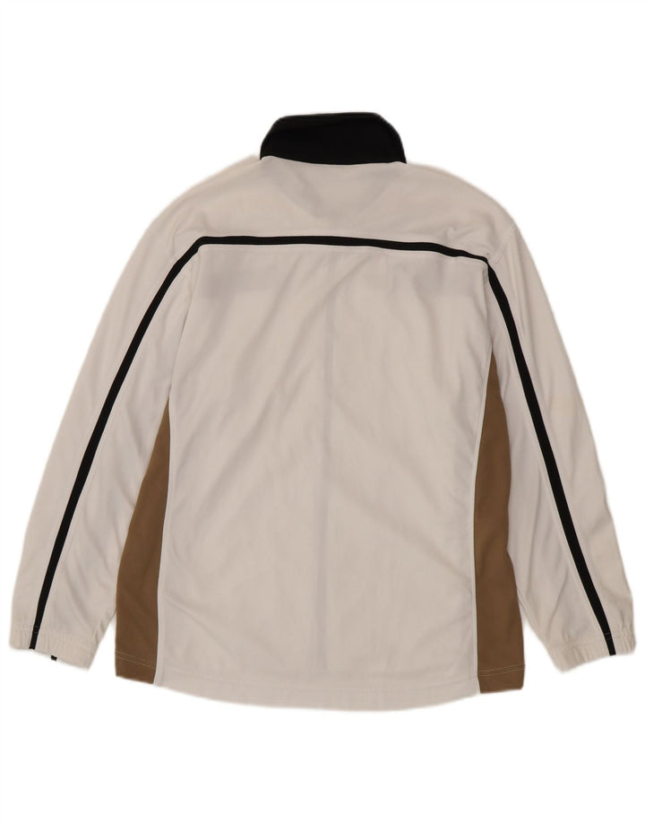 Asics Hombre Chándal Top Jacket Medium Blanco Colorblock Poliéster