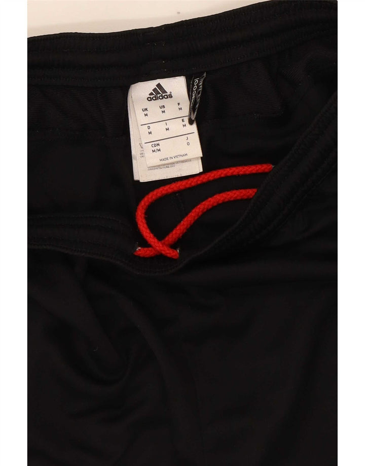 Adidas Mens Manchester United Sport Shorts Medio Negro Poliéster