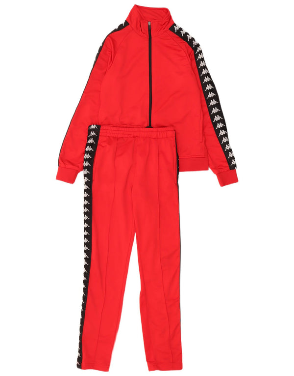 Kappa Chándal completo gráfico para mujer UK 10 Small Red Colourblock Poliéster