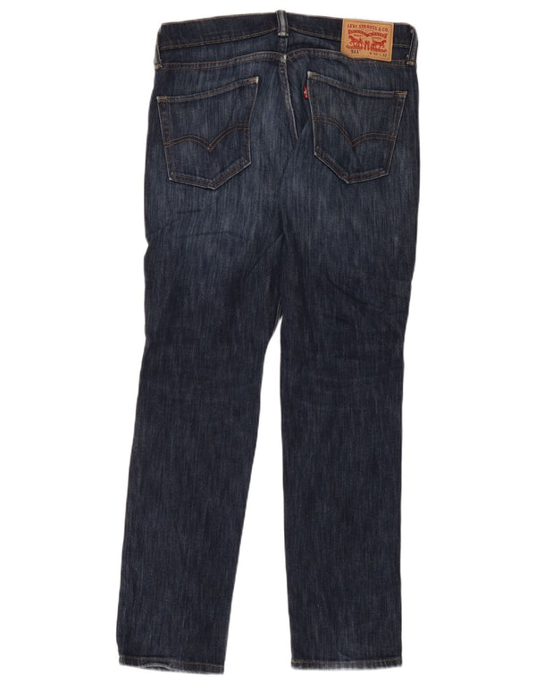Levi's Hombre 511 Slim Jeans W32 L32 Algodón Azul Marino