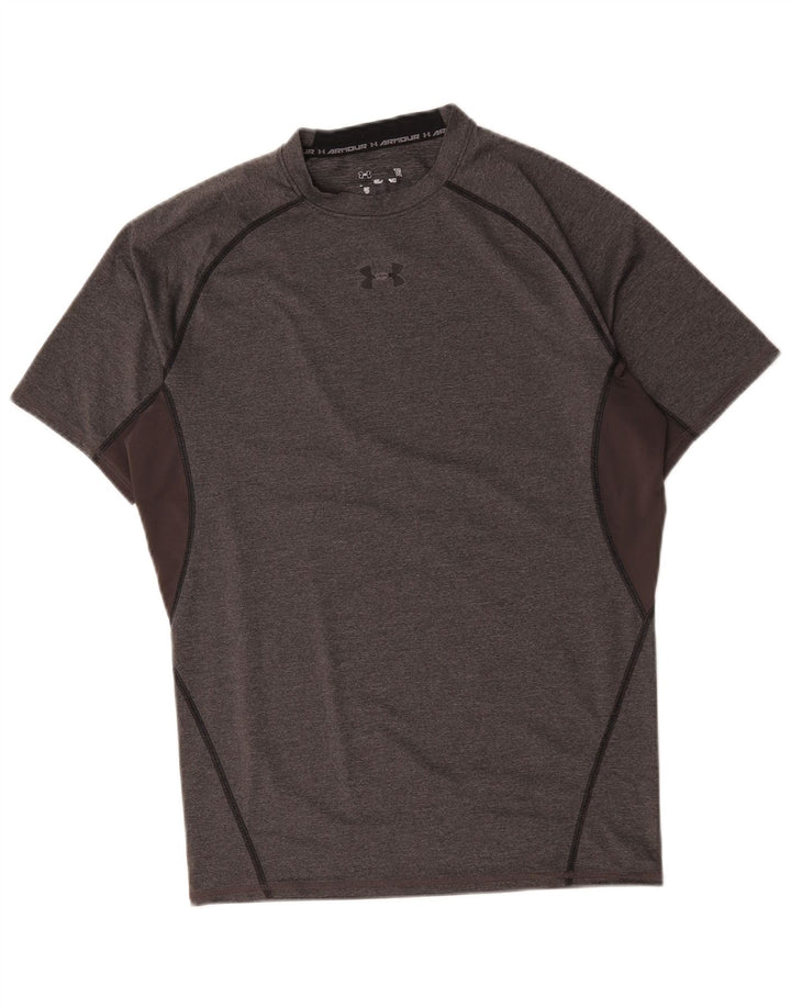 Under Armour Hombre Camiseta Top Gris Medio Colorblock