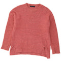 Marks & Spencer Suéter de gran tamaño con cuello barco para mujer UK 10 Small Pink