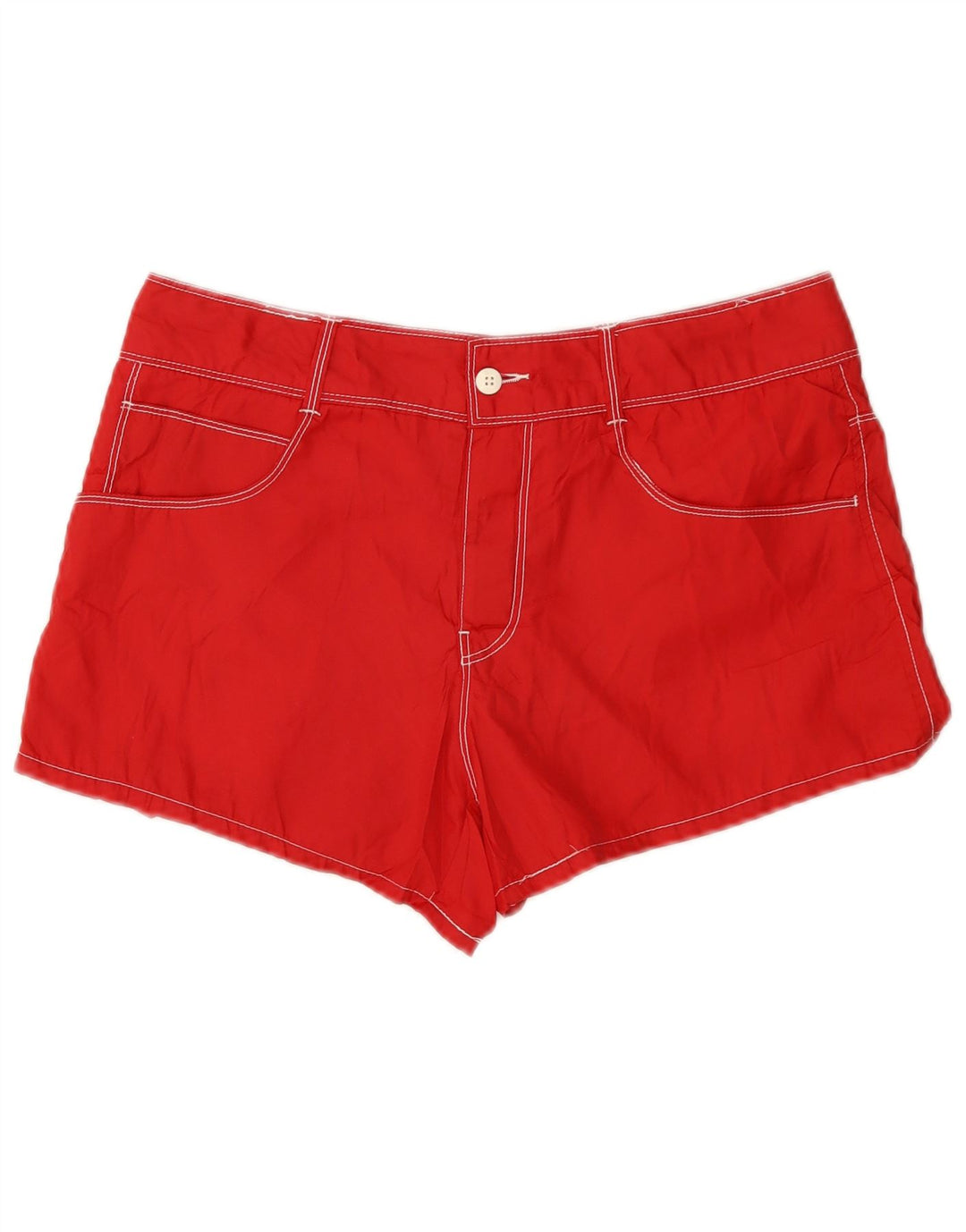 Jack & Jones Mens Casual Shorts Medium W32 Poliéster Rojo