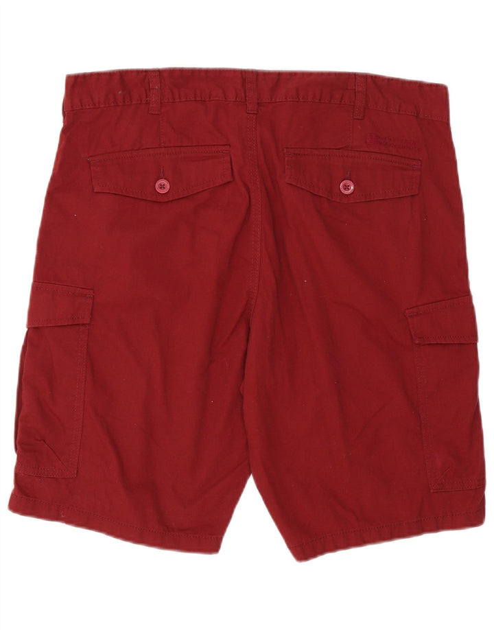 MOUNTAIN WAREHOUSE Pantalones cortos cargo para hombre W34 Grande Algodón burdeos