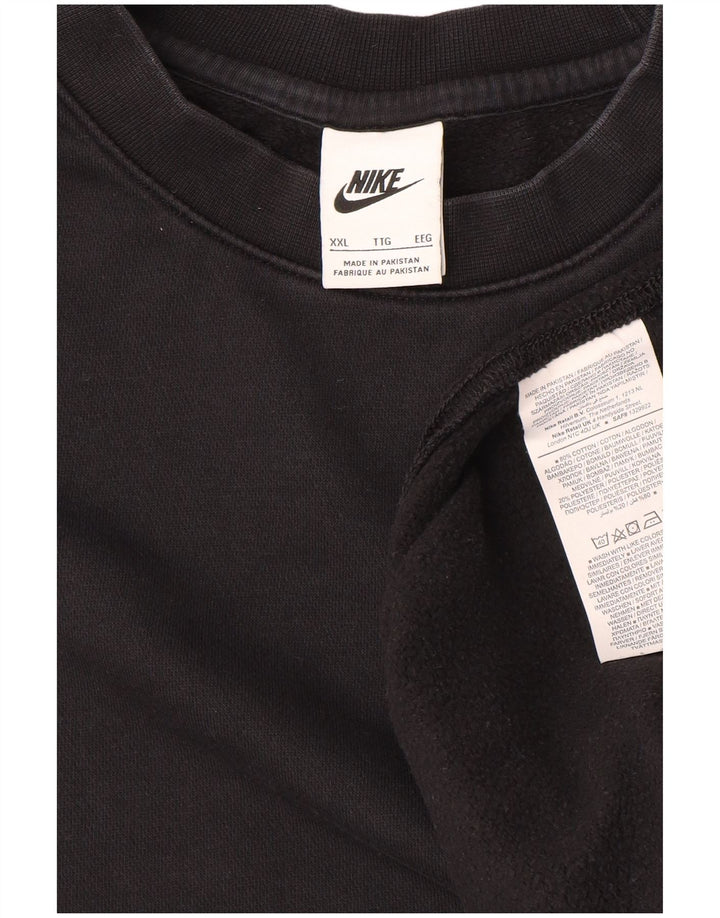 Nike - Sudadera para hombre (2XL, algodón), color negro