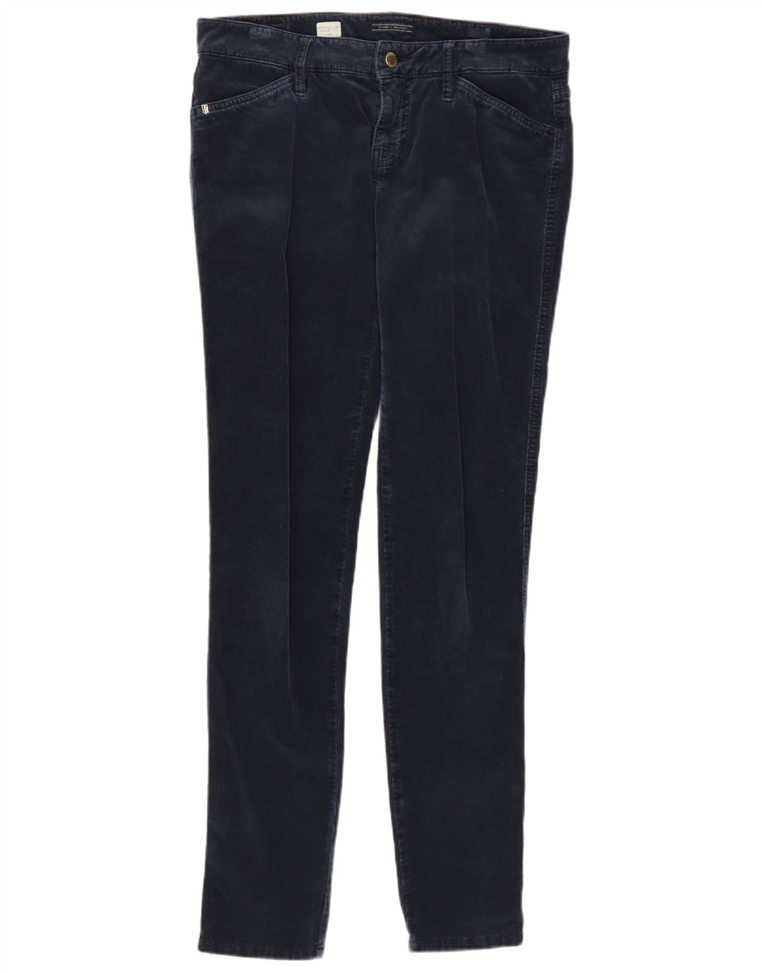 TOMMY HILFIGER Pantalones ajustados de pana Venice LW para mujer W30 L31 Azul marino