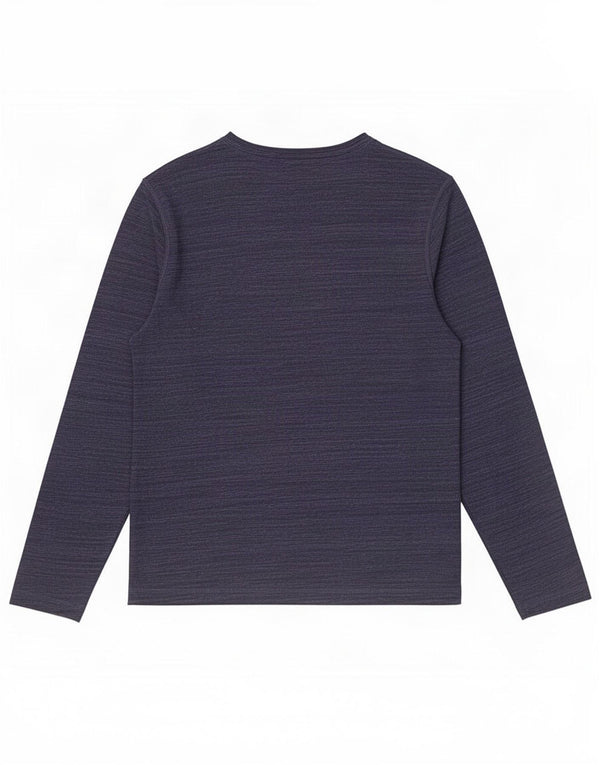 Tommy Hilfiger Camiseta de manga larga para hombre XL Algodón moteado azul marino