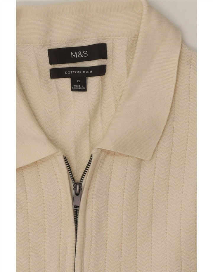 Marks & Spencer Polo Hombre XL Algodón Blanco