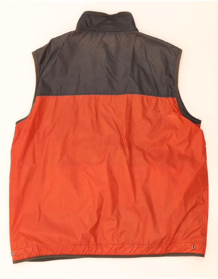 Paco Chaleco Para Hombre UK 40 Nylon Color Block Naranja Grande