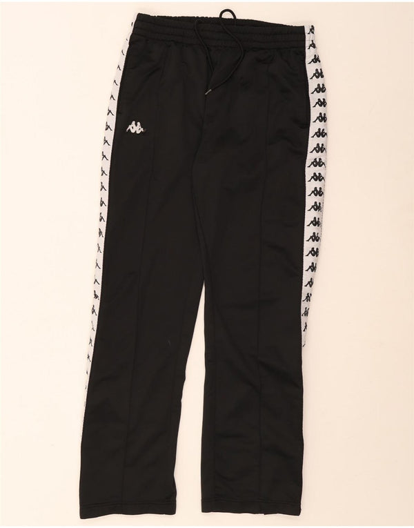 Kappa Hombre Pantalones De Chándal Gráficos Large Negro Colorblock