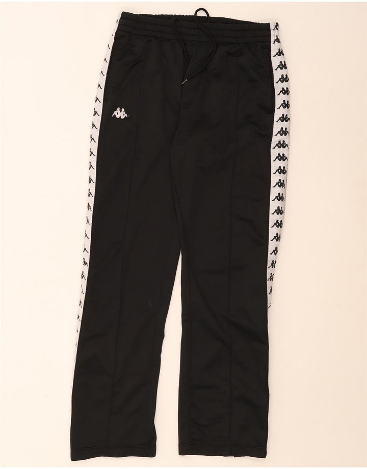 Kappa Hombre Pantalones De Chándal Gráficos Large Negro Colorblock