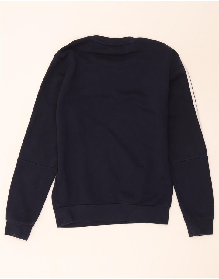 Adidas Hombre Sudadera Jumper Small Azul Marino Algodón
