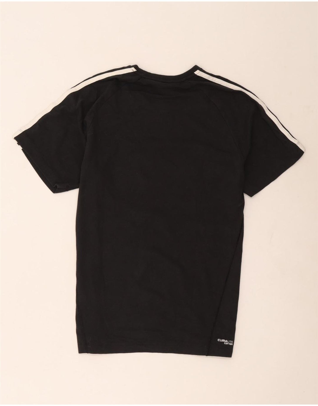 Adidas Mens Climalite Camiseta Top Medio Negro Algodón