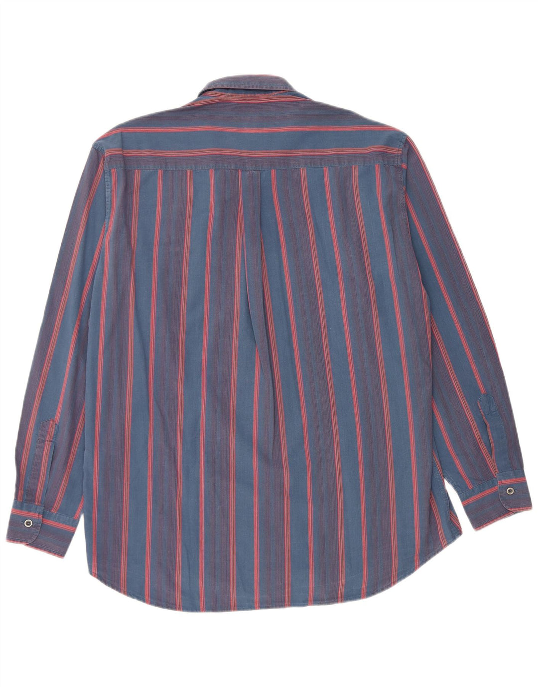 CARRERA Camisa Hombre Grande Algodón Rayas Azul Marino