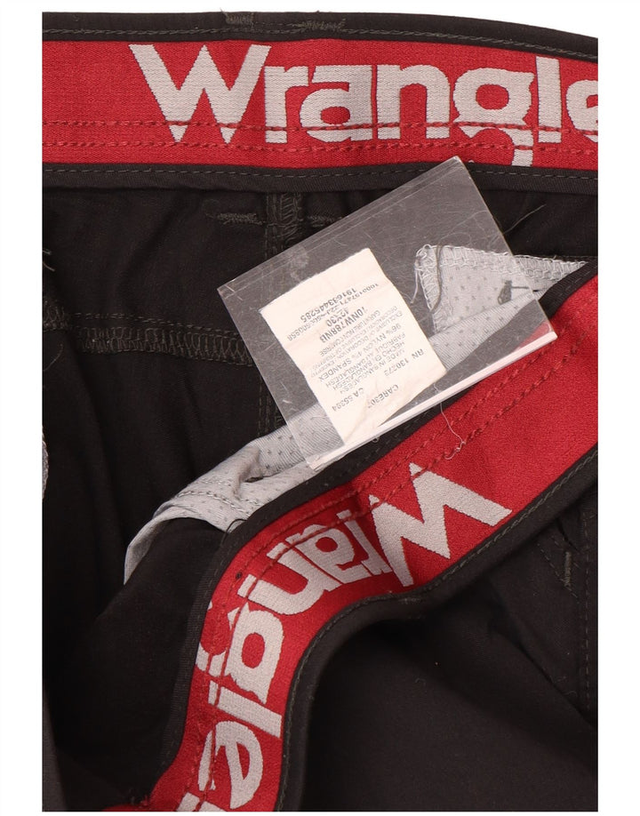 WRANGLER Pantalón cargo recto para mujer W42 L30 Nylon negro
