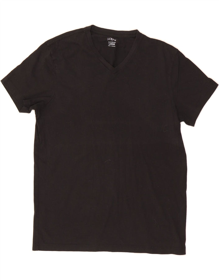 J. CREW Mens Slim T-Shirt Top Large Black Vintage J. Crew and Second-Hand J. Crew from Messina Hembry 
