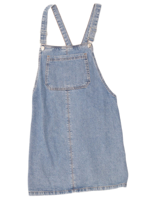 Topshop Vestido Peto para Mujer UK 40 Algodón Azul Medio