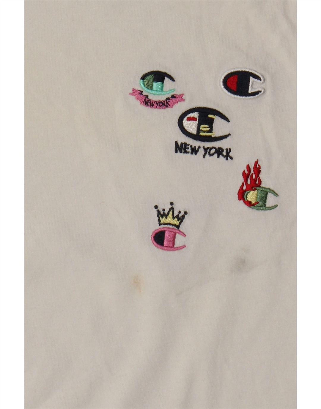 Champion Camiseta gráfica para mujer Top UK 12 Medium White