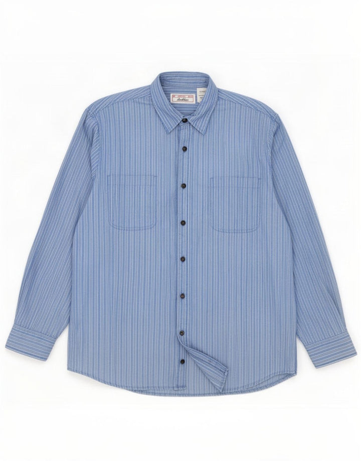 Camisa Levi's Hombre XL Algodón Rayas Azul
