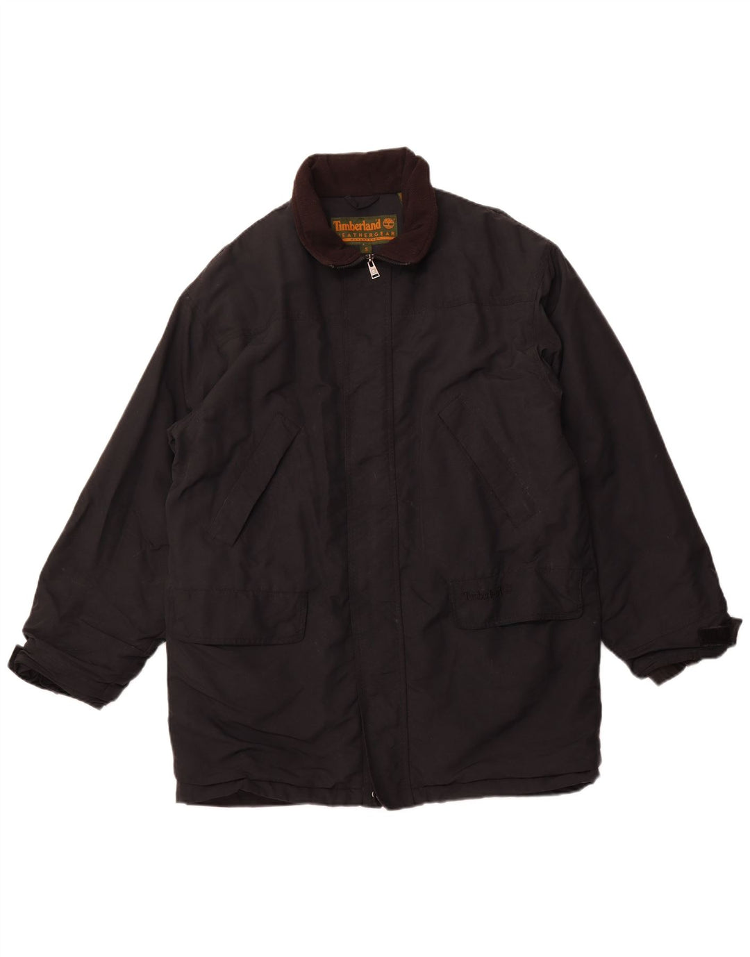 TIMBERLAND Chaqueta cortavientos holgada para hombre UK 36 Small Black Nylon