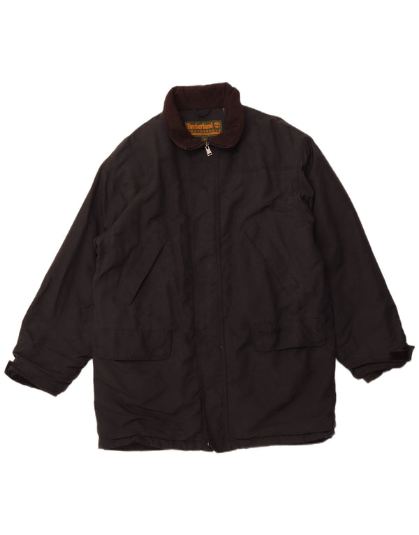 TIMBERLAND Chaqueta cortavientos holgada para hombre UK 36 Small Black Nylon