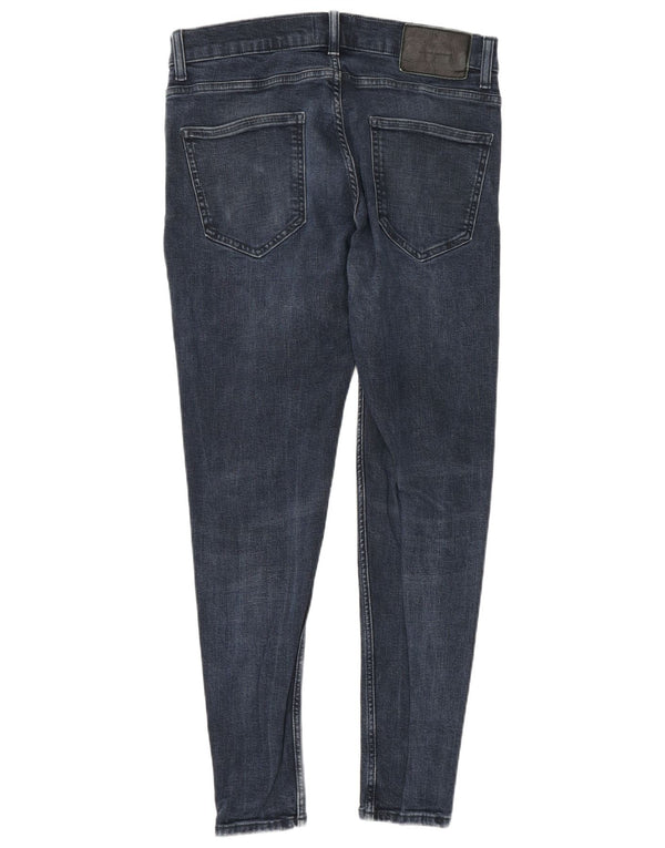 Zara Jeans ajustados para hombre EU 42 Large W32 L29 Algodón azul marino