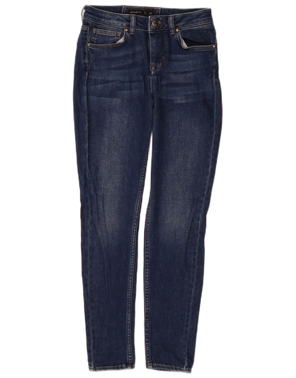 Karen Millen Vaqueros pitillo para mujer UK 8 Small W26 L29 Algodón azul