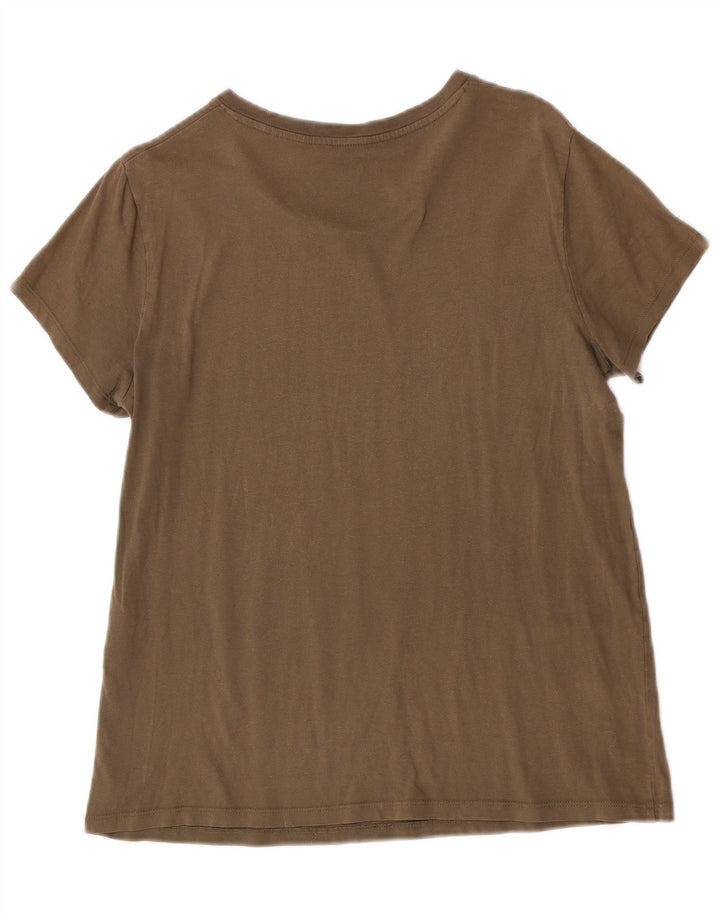 Levi's - Camiseta gráfica para mujer, talla 40, color caqui mediano