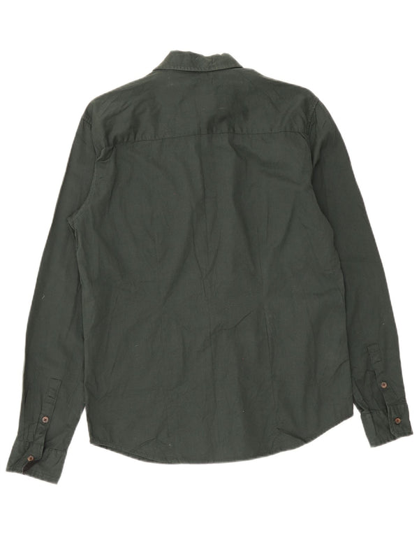 Wrangler Camisa ajustada para mujer UK 44 Algodón verde medio