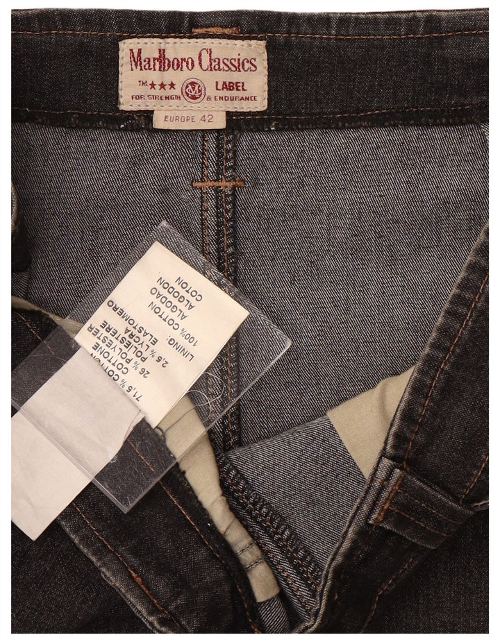 MARLBORO CLASSICS Falda vaquera maxi de cintura alta para mujer EU 42 XL W28 Gris