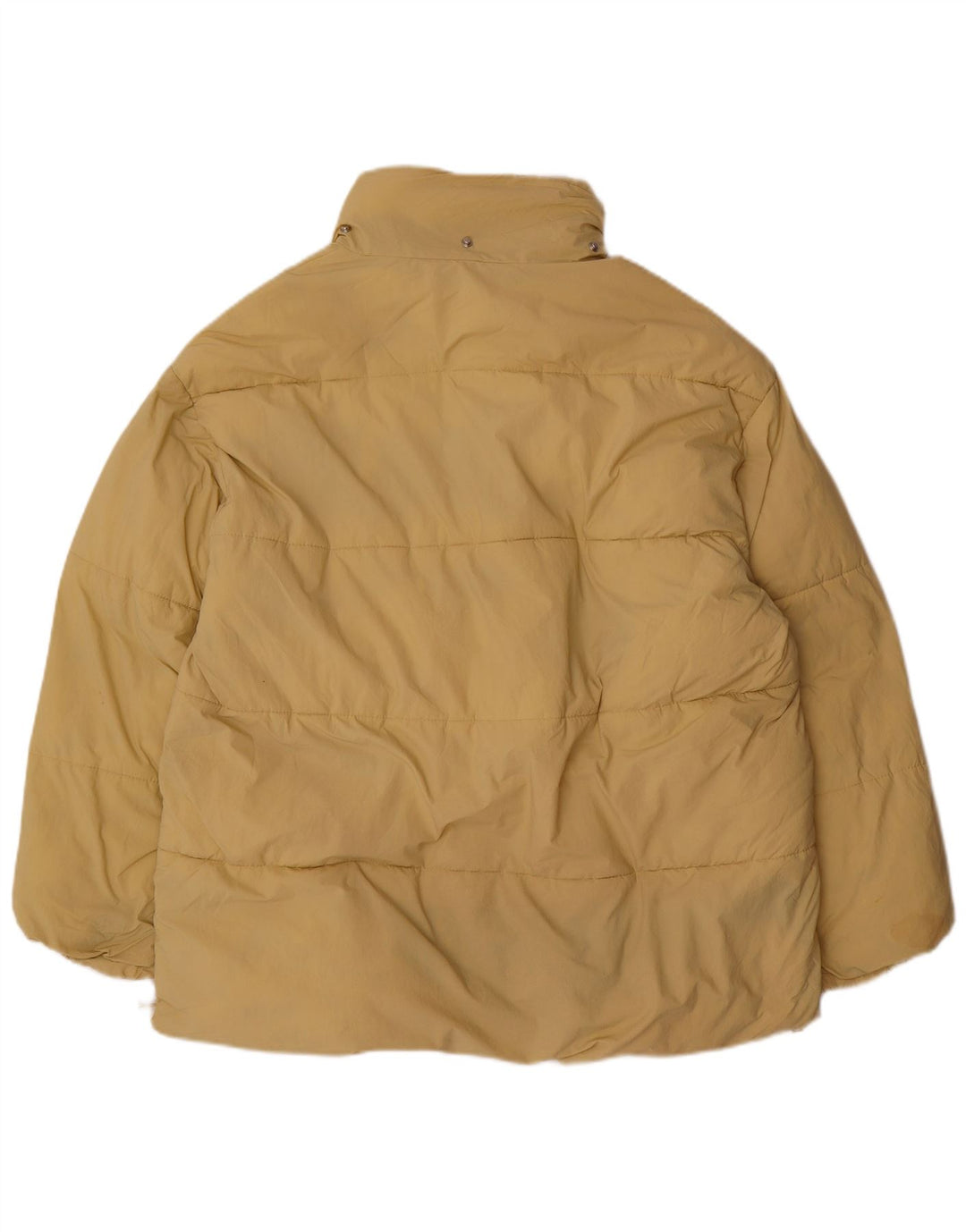 ZARA Mujer Chaqueta Acolchada Extragrande UK 44 Poliéster Beige Medio