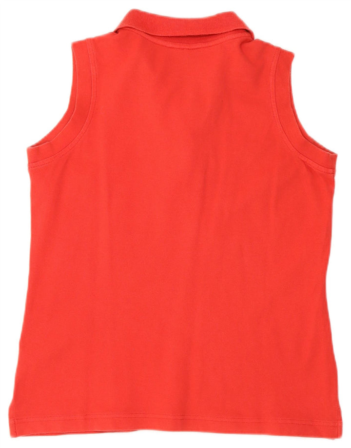 Champion Polo Sin Mangas Para Mujer UK 12 Medium Rojo