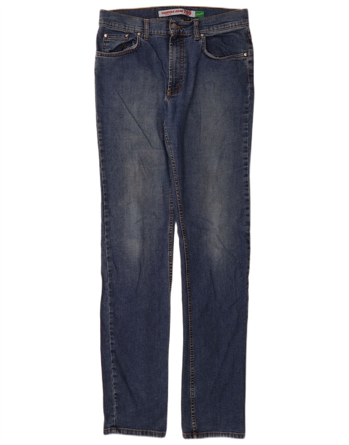 Carrera Mens 700 Regular Slim Jeans W31 L34 Algodón Azul