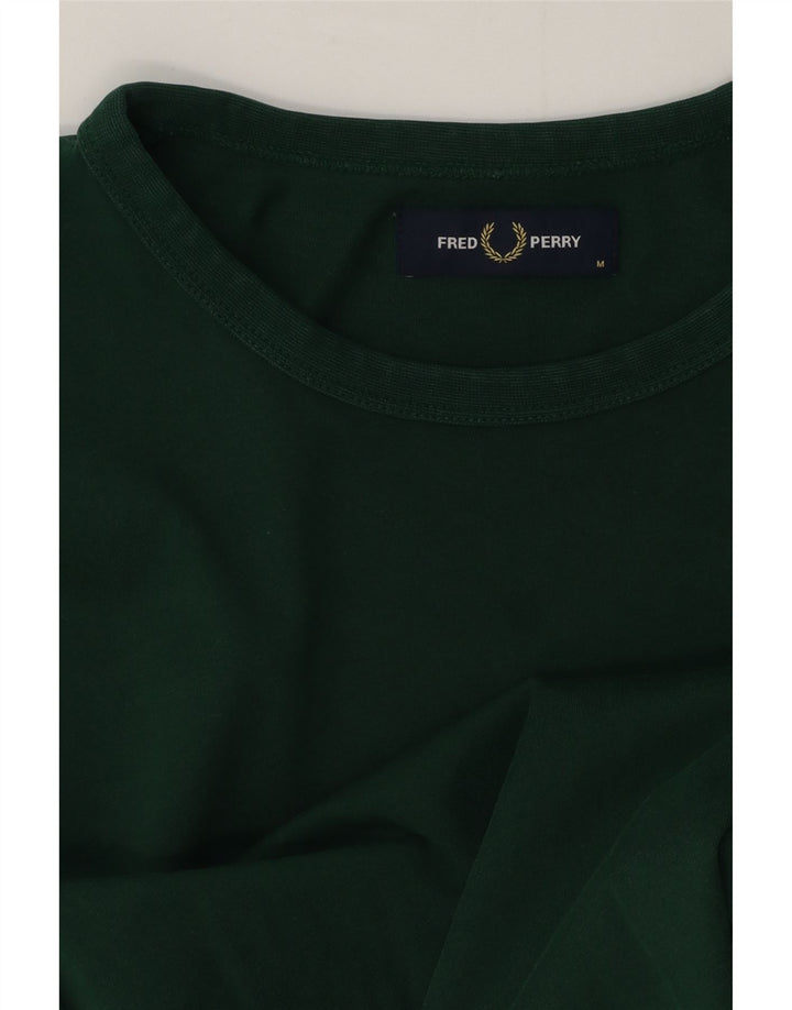 Camiseta Fred Perry Hombre Top Verde Medio