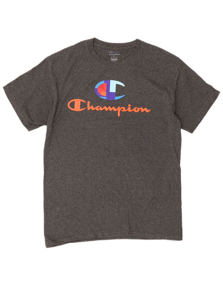 Champion Camiseta Gráfica Para Hombre Top Gris Medio