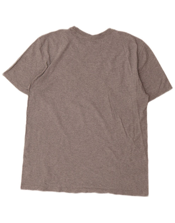Nike Camiseta gráfica para hombre Top grande gris moteado