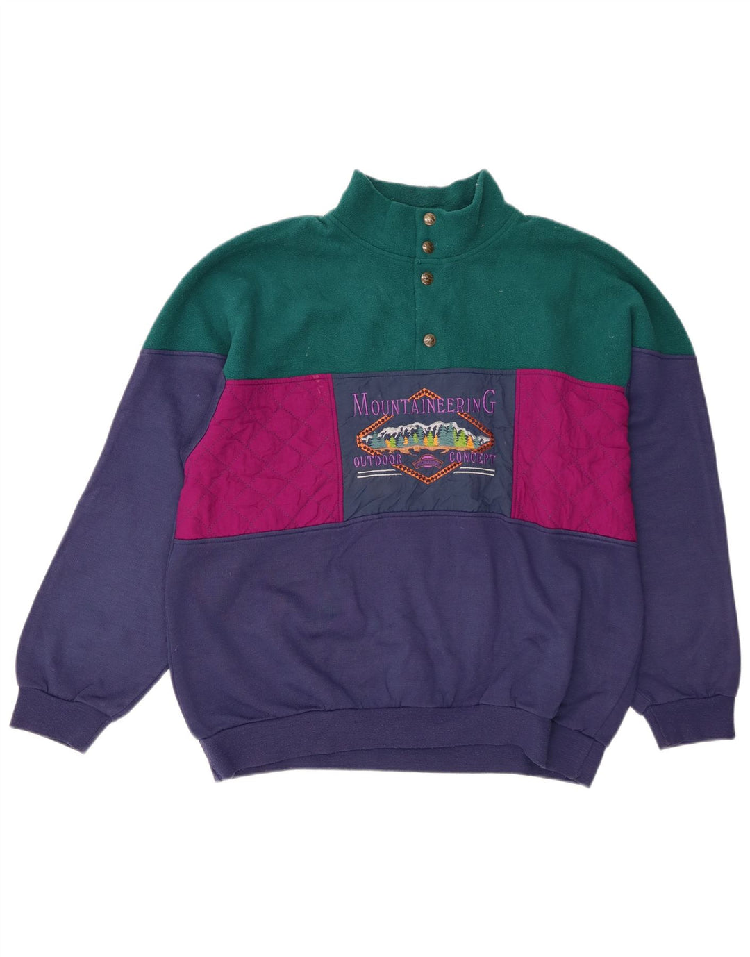 F.LLI Campagnolo Sudadera gráfica para hombre Jumper UK 42 Large Azul marino