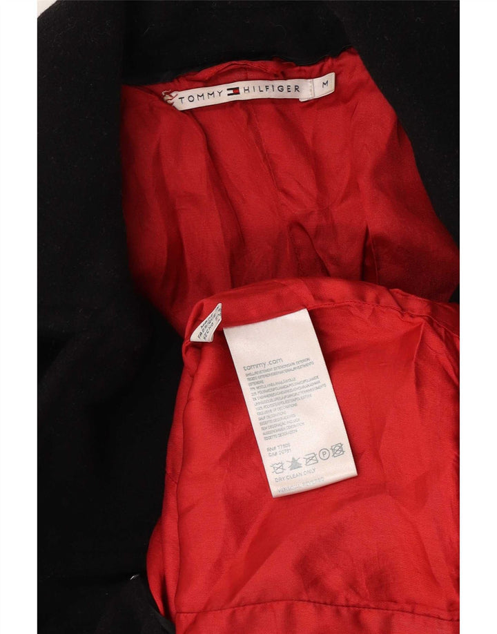 Tommy Hilfiger Chaquetón para Mujer UK 12 Mediano Lana Negra
