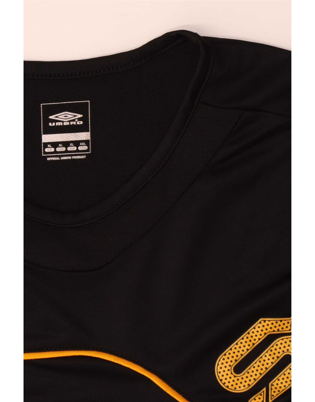 Umbro Hombre Camiseta Gráfica Top XL Negro Colorblock