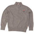 Superdry Sudadera con cuello y cremallera para hombre Jersey de algodón moteado en gris medio