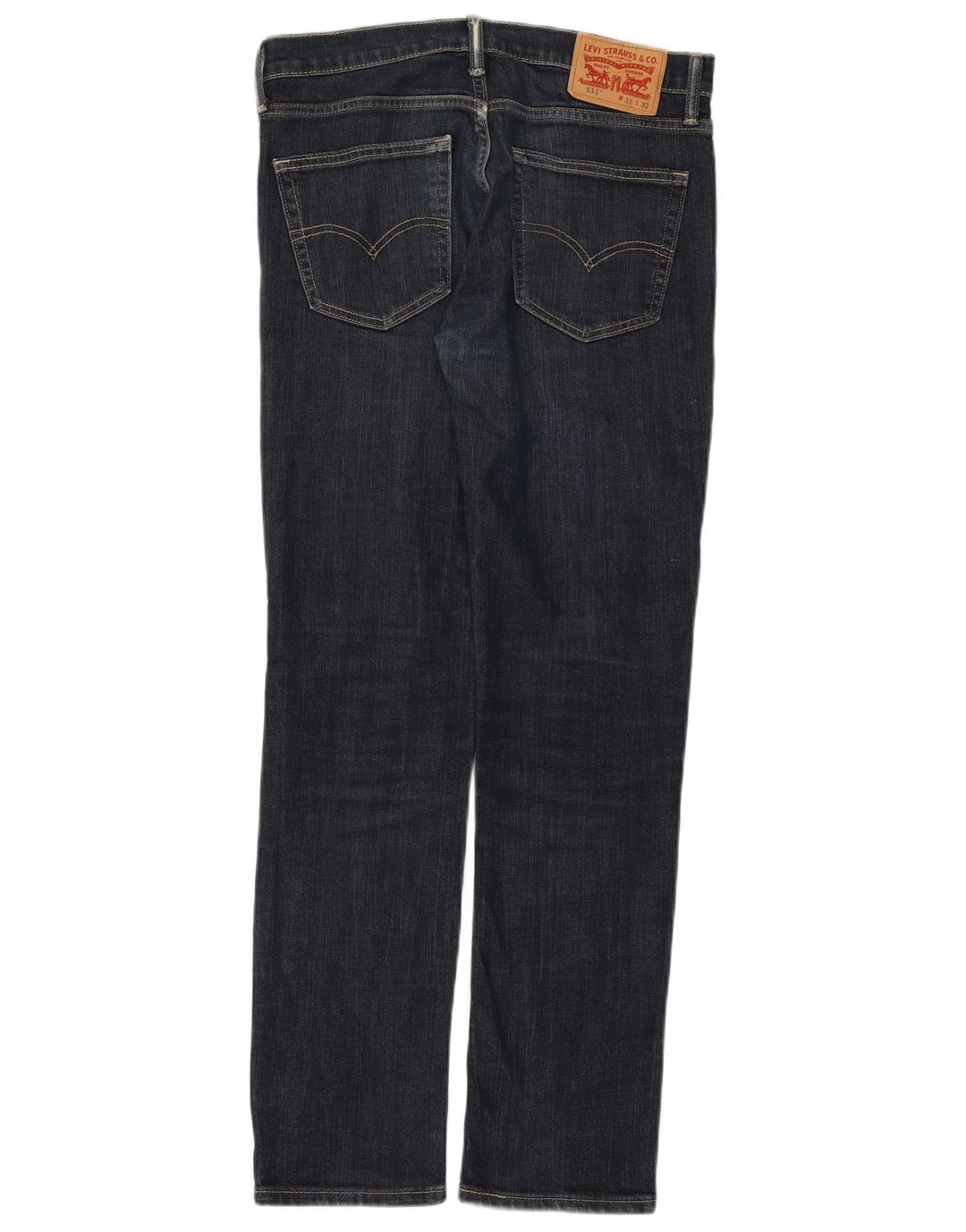 Levi's Hombre 511 Slim Jeans W31 L32 Algodón Azul Marino