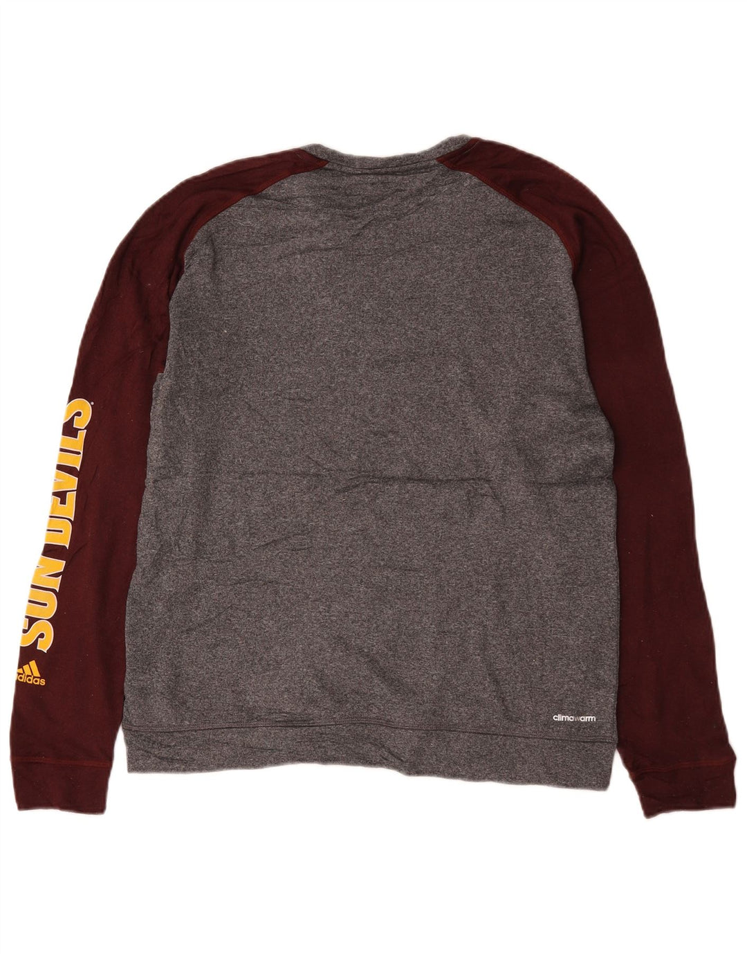 Adidas Hombres Arizona State Sun Devils Sudadera Jumper Grande Gris