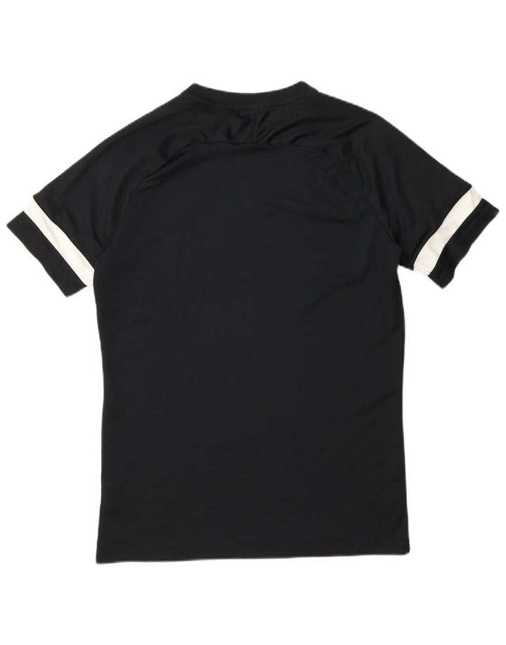 Camiseta Nike Dri Fit para hombre Top medio negro color block Poliéster