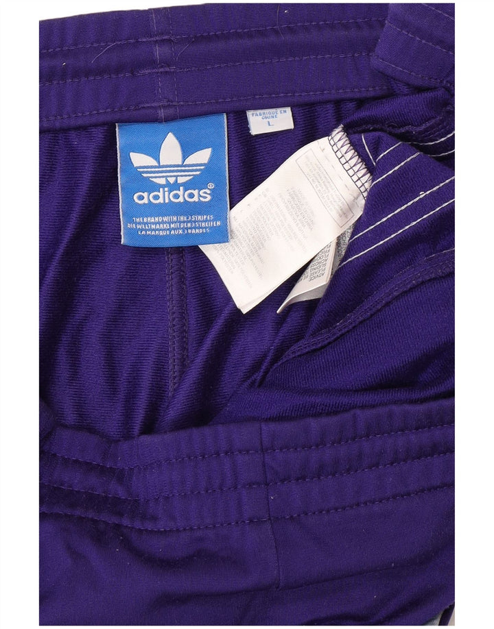 Pantalones de chándal ADIDAS para hombre, poliéster morado grande
