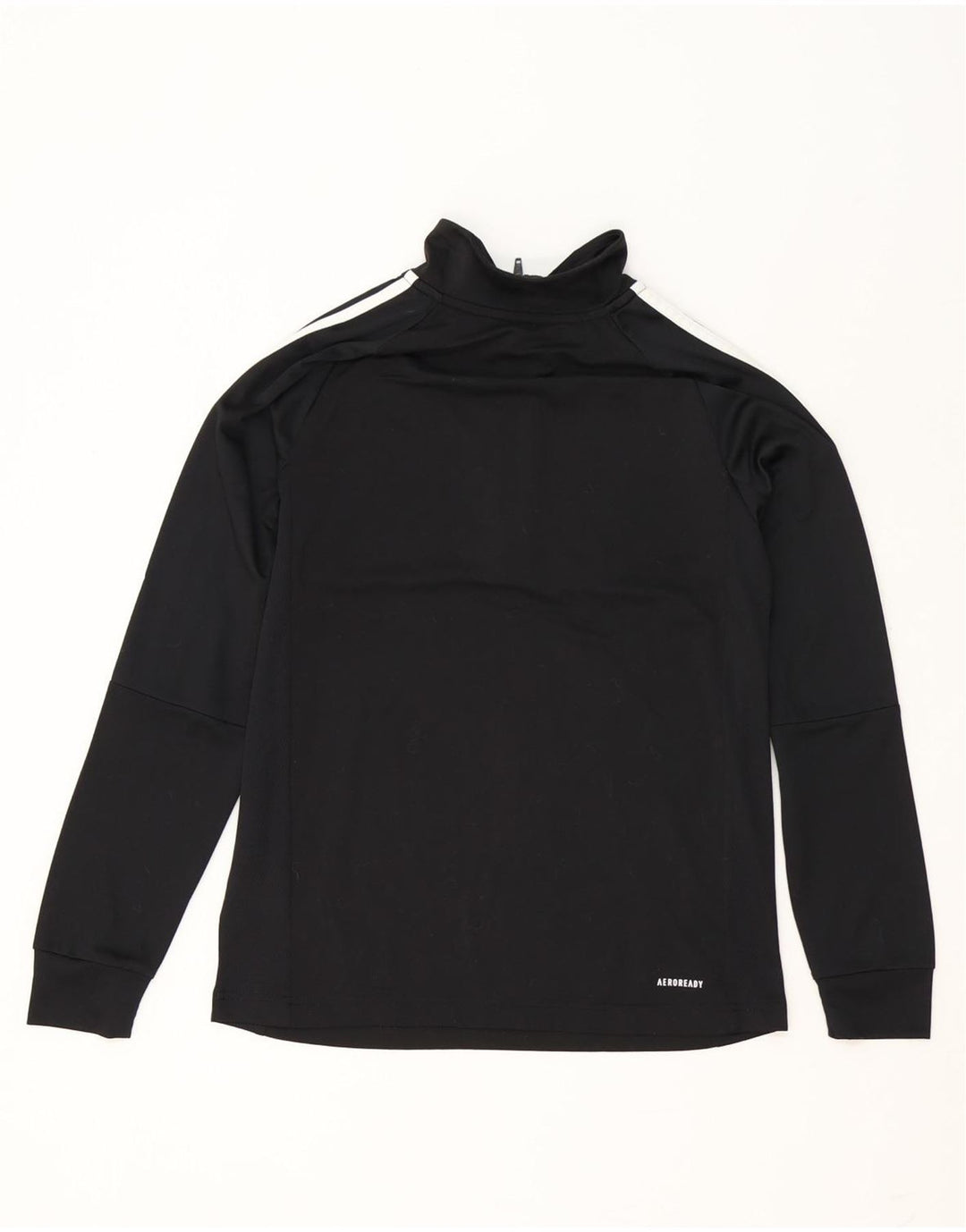 Adidas - Chándal Aeroready con cremallera y cuello para niños, 13-14 años, negro