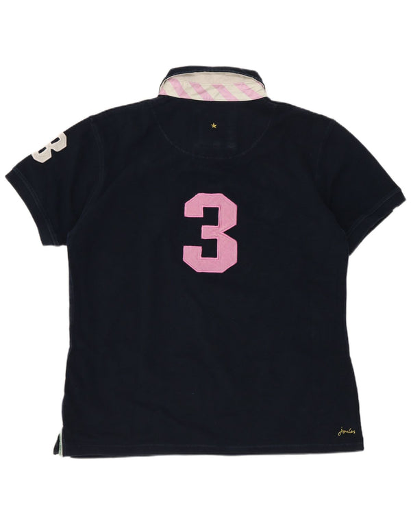 Joules Polo gráfico para mujer UK 40 XL Algodón azul marino