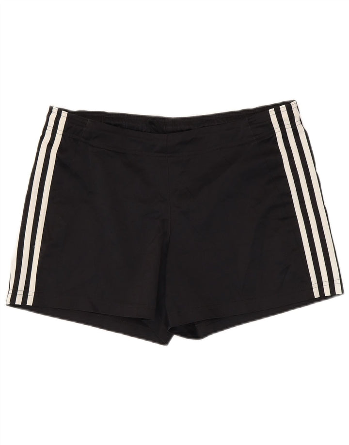 Adidas - Pantalones cortos deportivos para mujer, talla 40, poliéster negro grande