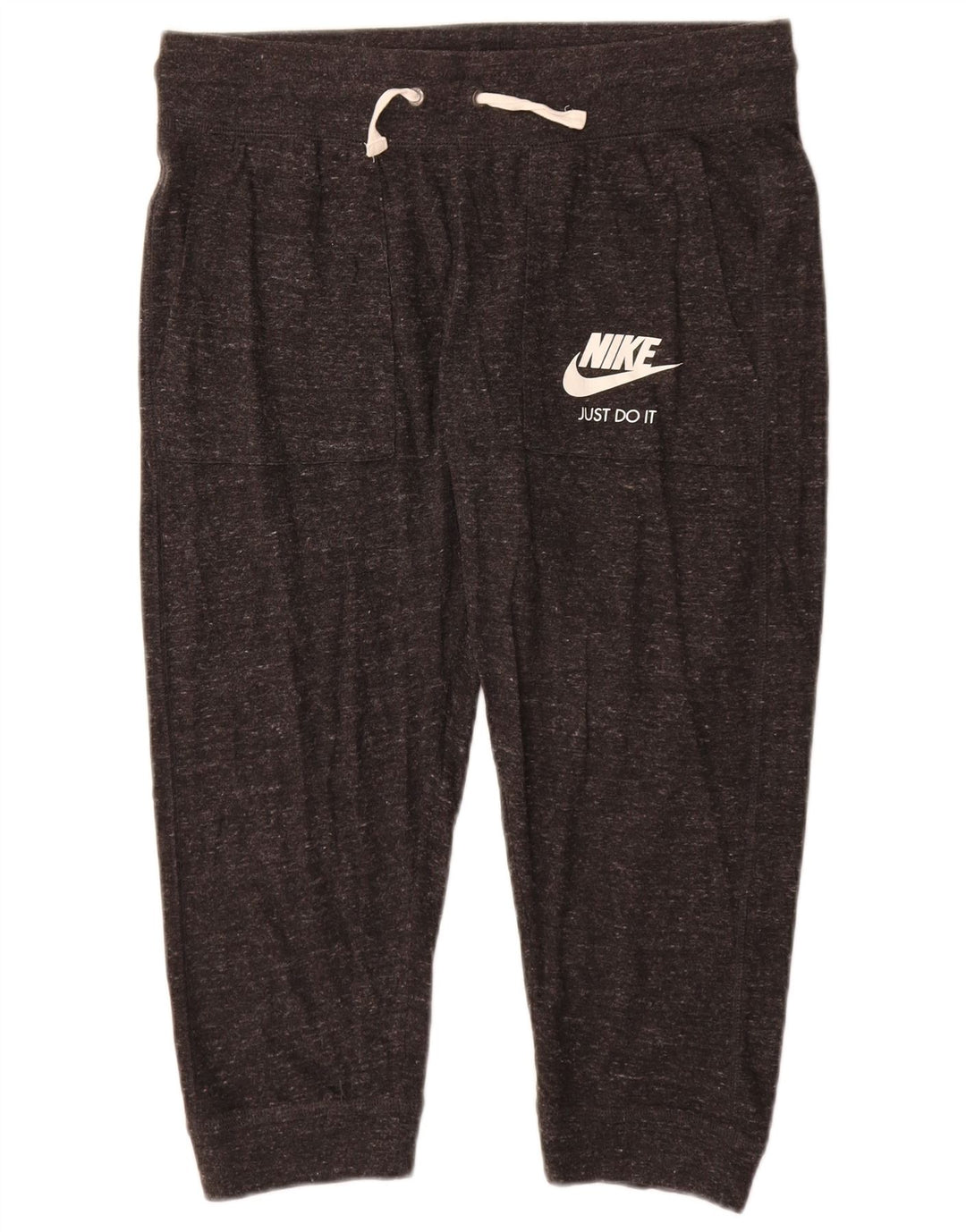 Nike Mujer Capri Chándal Pantalones Joggers UK 14 Medio Gris Moteado
