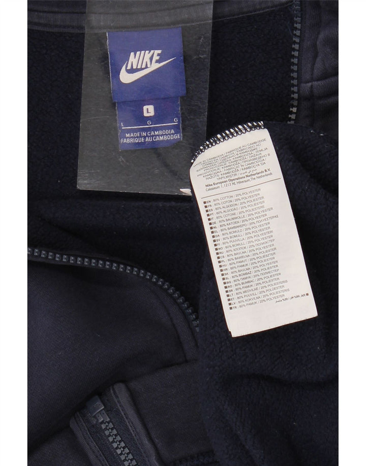 Nike - Chaqueta de chándal para hombre, talla grande, color azul marino, algodón