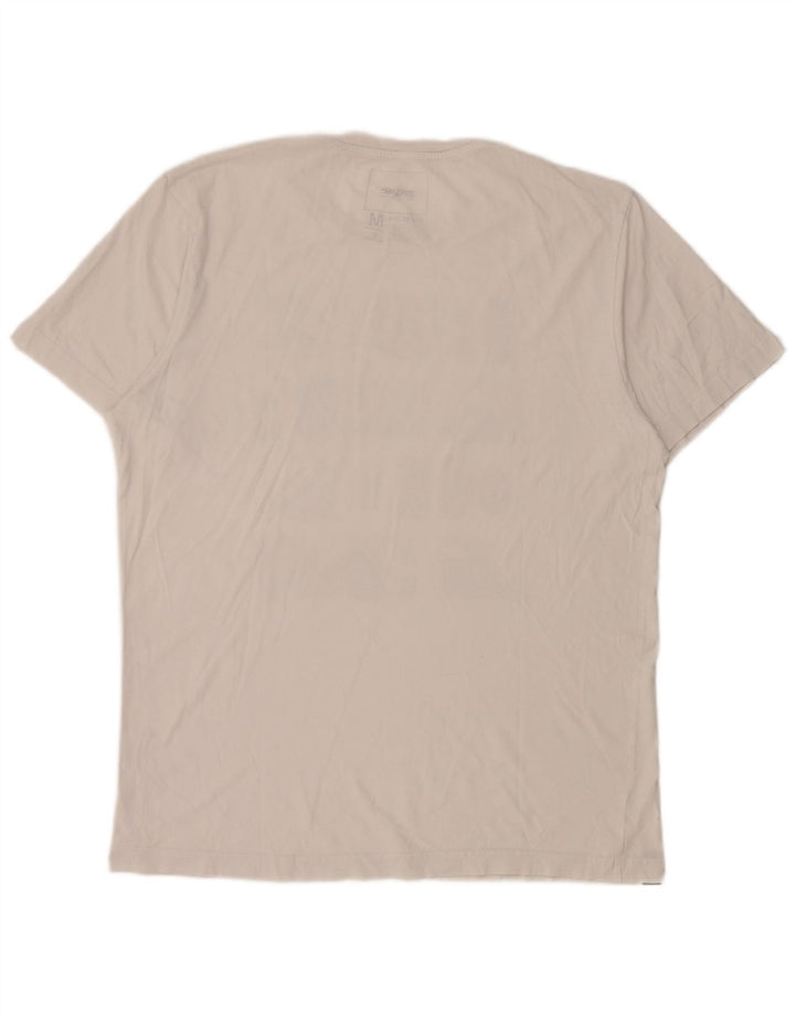 Rip Curl Hombre Camiseta Gráfica Top Medio Blanco